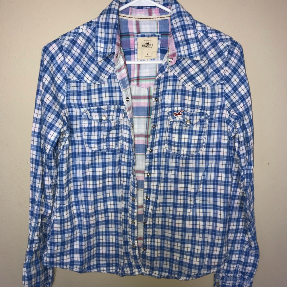 plaid hollister flannel